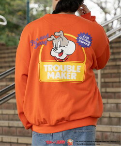 �ySALE�^16%OFF�zVENCE share style MENs TOM and JERRY �g���ƃW�F���[ �N���[�l�b�N�X�E�F�b�g ���@���X �G�N�X�`�F���W �g�b�v�X �X�E�F�b�g�E�g���[�i�[ �u���E�� �l�C�r�[ �I�����W �O���[ �u���b�N