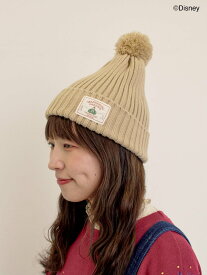 【SALE／5%OFF】Samansa Mos2 【Disney】アナと雪の女王/タグ付きニット帽 サマンサモスモス 帽子 ハット グリーン ベージュ