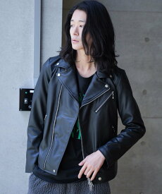 【SALE／10%OFF】RATTLE TRAP SHEEP LEATHER/シープレザー ダブルライダースジャケット メンズ ビギ ジャケット・アウター ブルゾン・ジャンパー ブラック【送料無料】