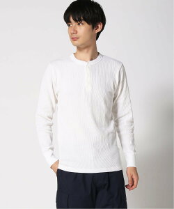Hanes Hanes/(M)HM4-S104 THERMAL HENRY NECK �n���h�T�C�� �g�b�v�X �J�b�g�\�[�ET�V���c �z���C�g �u���b�N�y���������z