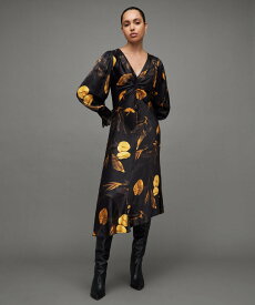 【SALE／30%OFF】ALLSAINTS (W)NAOMI ARETHA DRESS オールセインツ ワンピース・ドレス ワンピース ブラック【送料無料】