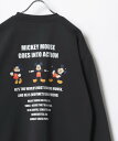 【SALE／10%OFF】Disney トレーナー メンズ スウェット オーバーサイズ 裏起毛 マルカワ トップス スウェット・トレーナー ホワイト ブラック グレー ブルー【送料無料】