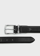 Paul Smith ツイストループロゴ レザーベルト ポール・スミス ファッション雑貨 ベルト ブラック【送料無…