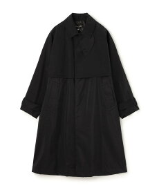 【SALE／50%OFF】TOMORROWLAND GOODS HAVERSACK Silkcoating バルカラーコート トゥモローランド ジャケット・アウター ステンカラーコート ブラック【送料無料】