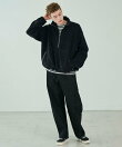 ORCIVAL | ブラッシュドフリース スタンドカラージッププルオーバー MEN