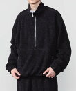 ORCIVAL | ブラッシュドフリース スタンドカラージッププルオーバー MEN