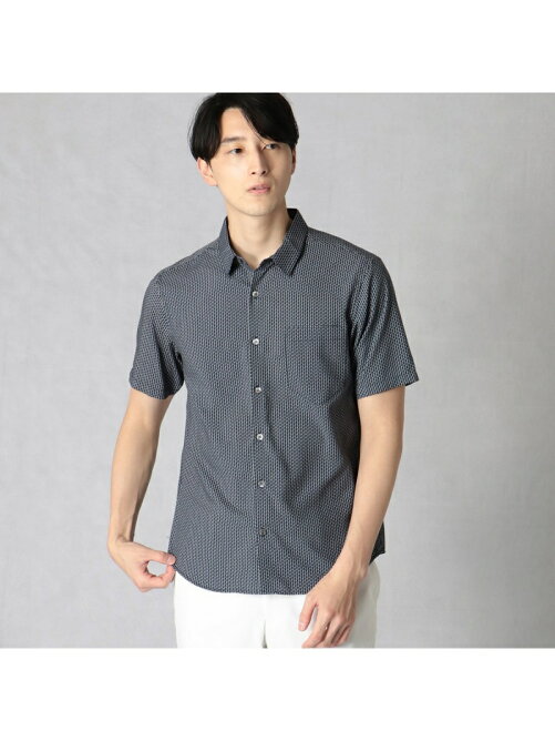 Comme Ca Men 小紋柄プリント半袖シャツ Rakuten Fashion 楽天ファッション 旧楽天ブランドアベニュー Cu9115