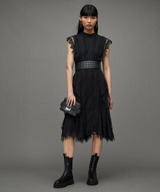 【SALE／30%OFF】ALLSAINTS (W)FREYA LACE DRESS オールセインツ ワンピース・ドレス ワンピース ブラック【送料無料】
