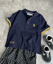 【KIDS】【U.S. POLO ASSN.】鹿の子ヘンリーT