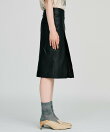 シープスキンレザースリットスカート / Sheepskin Leather Slit Skirt