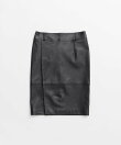 シープスキンレザースリットスカート / Sheepskin Leather Slit Skirt