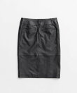 シープスキンレザースリットスカート / Sheepskin Leather Slit Skirt