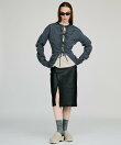 シープスキンレザースリットスカート / Sheepskin Leather Slit Skirt