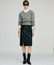 シープスキンレザースリットスカート / Sheepskin Leather Slit Skirt