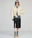 シープスキンレザースリットスカート / Sheepskin Leather Slit Skirt