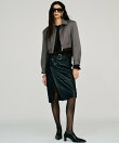 シープスキンレザースリットスカート / Sheepskin Leather Slit Skirt
