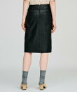シープスキンレザースリットスカート / Sheepskin Leather Slit Skirt