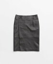 シープスキンレザースリットスカート / Sheepskin Leather Slit Skirt
