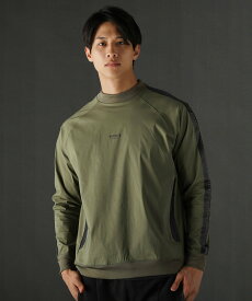 THE CASUAL ＜LUXE/R＞ストレッチ布帛止水ZIPラグランスリーブプルオーバー カジュアル トップス カットソー・Tシャツ ベージュ ブラック グレー カーキ【送料無料】