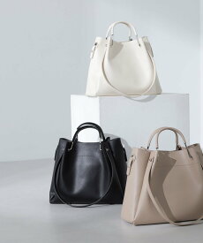 NATURAL BEAUTY BASIC メタルハンドルタックショルダーバッグ 24SS ナチュラルビューティベーシック バッグ ショルダーバッグ ブラック ホワイト ベージュ【送料無料】