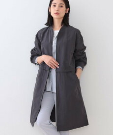 【SALE／68%OFF】INDIVI 春SALE!【撥水/UVケア/2WAY】ショート&ロング ブルゾンコート インディヴィ ジャケット・アウター ブルゾン・ジャンパー グレー ベージュ【送料無料】