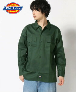 Dickies DICKIES/(U)574 LONG SLEEVE WORK SHIRT �n���h�T�C�� �g�b�v�X �V���c�E�u���E�X �O���[ �x�[�W�� �u���b�N �O���[�� �I�����W �l�C�r�[�y���������z