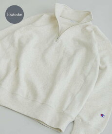 【SALE／30%OFF】URBAN RESEARCH 『別注』Champion*URBAN RESEARCH HALF ZIP SWEAT アーバンリサーチ トップス スウェット・トレーナー ホワイト ネイビー ブラック【送料無料】