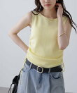 サイドドロストノースリーブニット