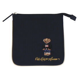 POLO RALPH LAUREN ハンカチーフケース インターモードカワベ 財布・ポーチ・ケース ポーチ ブルー ベージュ【送料無料】