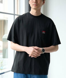 【SALE／25%OFF】coen BEN DAVIS(ベンデイビス)ワンポイント刺繍Tシャツ コーエン トップス カットソー・Tシャツ ブラック ネイビー ホワイト