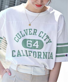 B.C STOCK 【Champion/チャンピオン】SHORT SLEEVE FOOTBALL T-SHIRT ベーセーストック トップス カットソー・Tシャツ ホワイト グレー グリーン【送料無料】