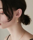【 金属アレルギー対応 】 オーバルストーン フックピアス サージカルステンレス