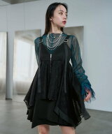 HARE レースキャミビスチェ ハレ トップス ベスト・ジレ ホワイト ブラック【送料無料】