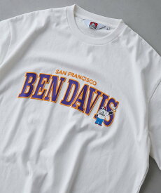 【SALE／55%OFF】coen BEN DAVIS(ベンデイビス)裾リブプリントTシャツ コーエン トップス カットソー・Tシャツ ホワイト グレー グリーン
