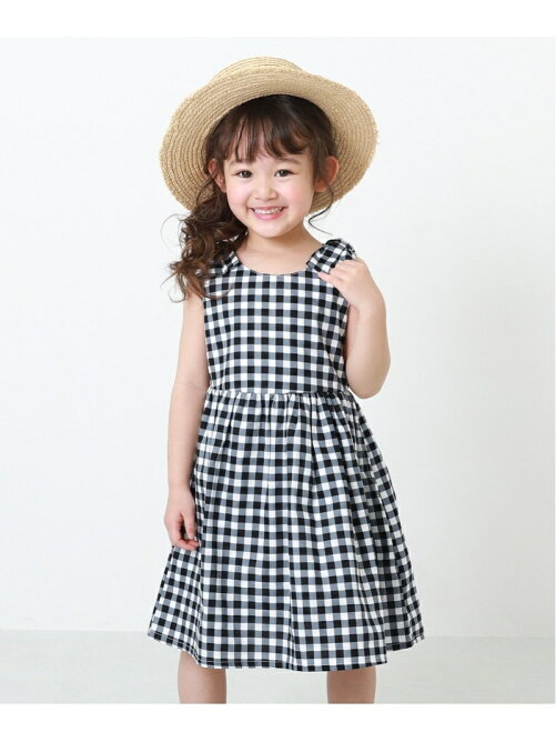 Devirock 総柄肩リボンワンピース デビロック 子供服 キッズ Rakuten Fashion 楽天ファッション 旧楽天ブランドアベニュー Aq7119