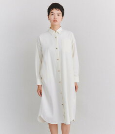 SIPULI Cotton Wool Viera シャツワンピース シプリ ワンピース・ドレス ワンピース ホワイト カーキ【送料無料】