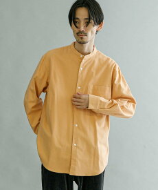 【SALE／60%OFF】URBAN RESEARCH 『UR TECH』バンドカラーシャツ アーバンリサーチ トップス シャツ・ブラウス ホワイト グレー ブラウン オレンジ【送料無料】