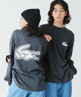 【SALE／30%OFF】LACOSTE 【オンライン限定】LACOSTE オーバーサイズ バックプリント ロングスリーブTシ…