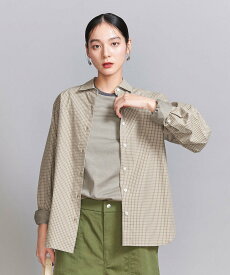【SALE／80%OFF】BEAUTY&YOUTH UNITED ARROWS コットン チェックシャツ ユナイテッドアローズ アウトレット トップス シャツ・ブラウス ベージュ