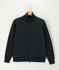 NOLLEY'S LIGHT ニットコンビドライバーズダウンジャケット ノーリーズ ジャケット・アウター ブルゾン・ジャンパー ネイビー ブラック【送料無料】