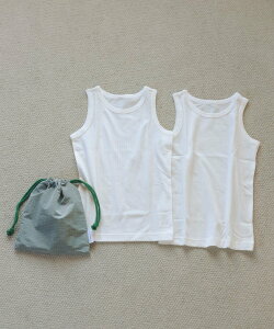 UNITED ARROWS green label relaxing ��Combi mini���^���N�g�b�v 2���Z�b�g / �L�b�Y 110cm-130cm ���i�C�e�b�h�A���[�Y �O���[�����[�x�������N�V���O �g�b�v�X �m�[�X���[�u�E�^���N�g�b�v �z���C�g