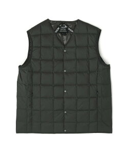 LHP TAION/�^�C�I��/V NECK DOWN VEST �G���G�C�`�s�[ �g�b�v�X �x�X�g�E�W�� �O���[ �u���b�N�y���������z