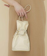LE VERNIS [LE VERNIS] Poire bucket bag S キャセリーニ バッグ ハンドバッグ ホワイト ブラック グレー…