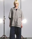 Lyocell Nylon Washer Prime-Over Piping-detailed Switched Open-collar Shirt