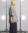 Lyocell Nylon Washer Prime-Over Piping-detailed Switched Open-collar Shirt