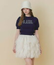 チュールフリルボリュームミニスカート
