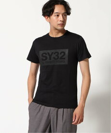 【SALE／30%OFF】SY32 by SWEET YEARS SY32 by SWEET YEARS/(U)BOXロゴT エフエスビー トップス カットソー・Tシャツ ホワイト ブラック【送料無料】