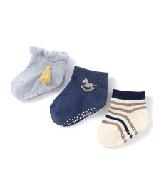 【SALE／40%OFF】petit main アソート3Pソックス ナルミヤオンライン マタニティウェア・ベビー用品 ベビーソックス