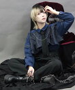 異素材バイカラービッグシャツ
