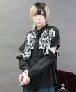 異素材バイカラービッグシャツ